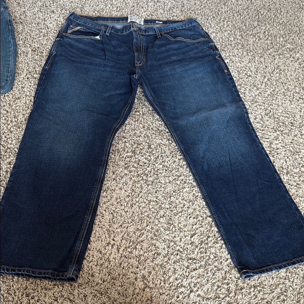 Ariat Blue Relaxed Fit Jeans with Subtle Fading